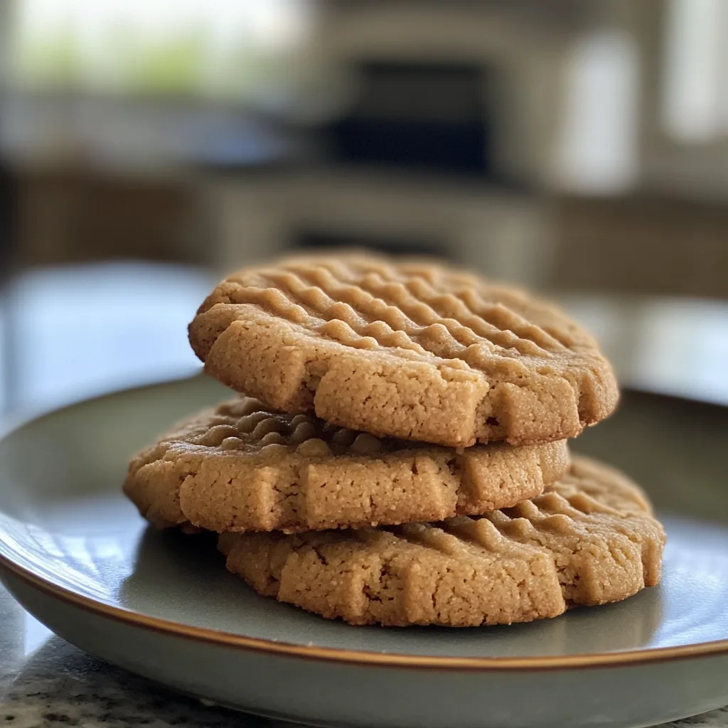 4 Ingredient Peanut Butter Cookies Recipe