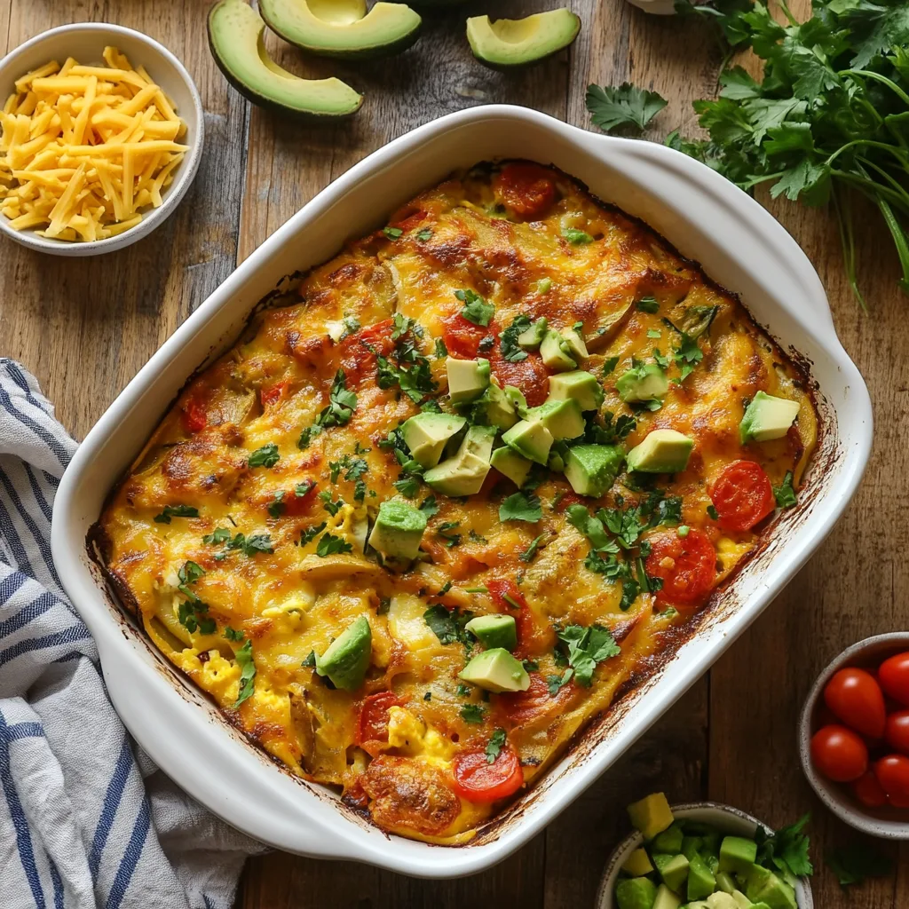 gluten-free breakfast casserole freshly baked i