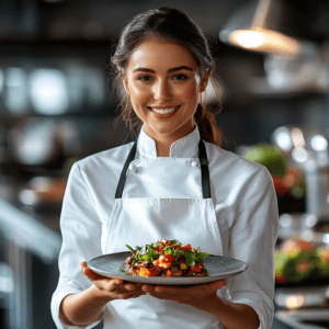 professional woman chef