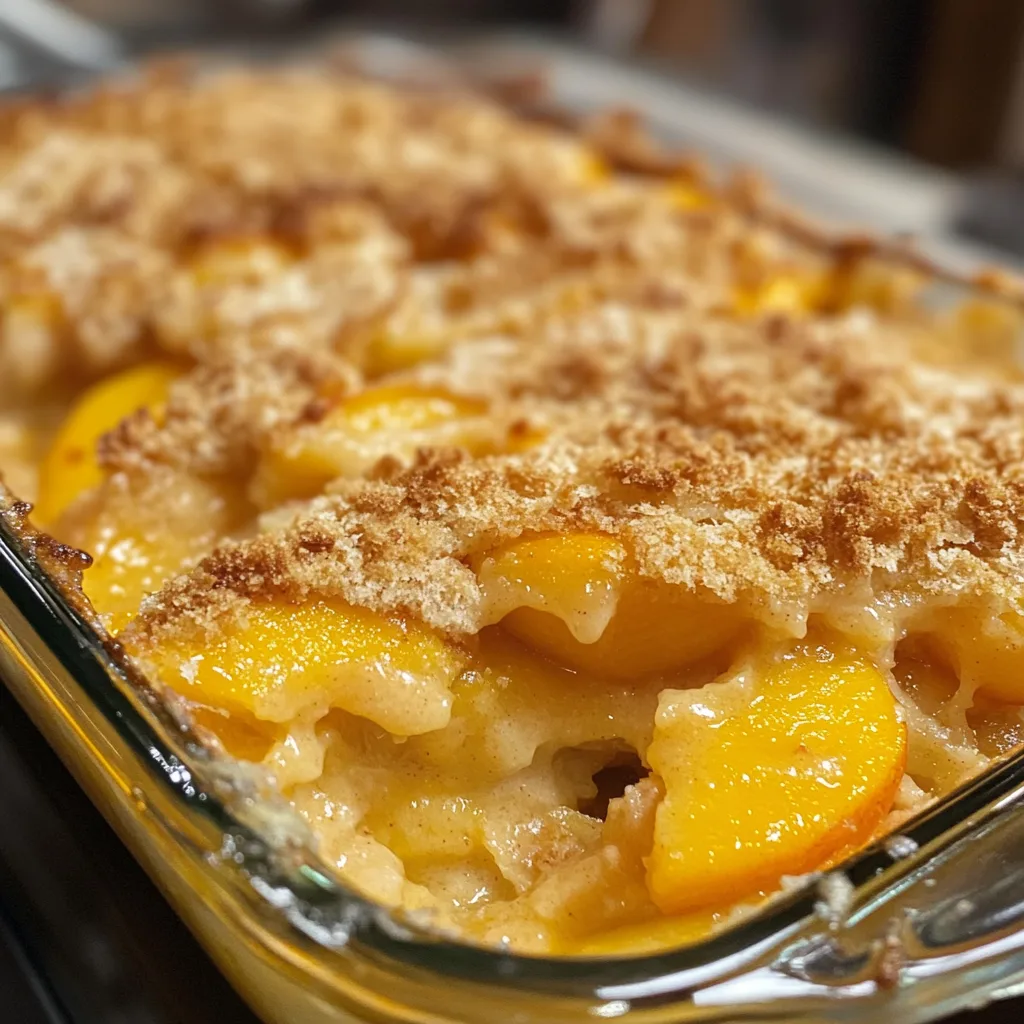 Peach Cobbler with Cake Mix Recipe